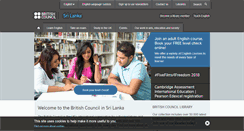 Desktop Screenshot of britishcouncil.lk