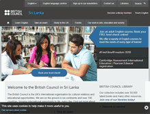 Tablet Screenshot of britishcouncil.lk