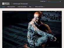 Tablet Screenshot of edinburghshowcase.britishcouncil.org