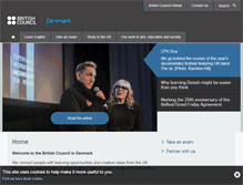 Tablet Screenshot of britishcouncil.dk