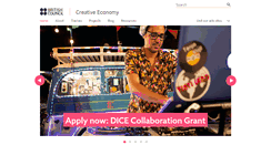 Desktop Screenshot of creativeconomy.britishcouncil.org