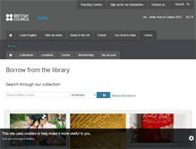 Tablet Screenshot of library.britishcouncil.org.in