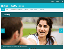 Tablet Screenshot of esol.britishcouncil.org