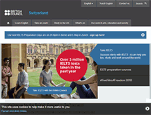 Tablet Screenshot of britishcouncil.ch