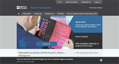Desktop Screenshot of britishcouncil.ba