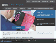 Tablet Screenshot of britishcouncil.ba