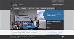Desktop Screenshot of britishcouncil.co.ke
