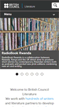Mobile Screenshot of literature.britishcouncil.org