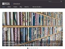 Tablet Screenshot of literature.britishcouncil.org