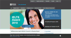 Desktop Screenshot of britishcouncil.de