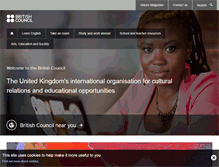 Tablet Screenshot of britishcouncil.org