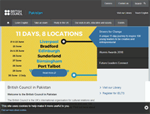 Tablet Screenshot of britishcouncil.pk