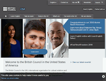 Tablet Screenshot of britishcouncil.us