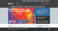 Desktop Screenshot of britishcouncil.org.ve